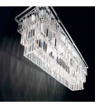 Suspension Chromée en cristal MARTINEZ 8 ampoules