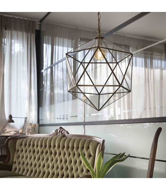 Lampada a sospensione in metallo DECA 1 lampadina