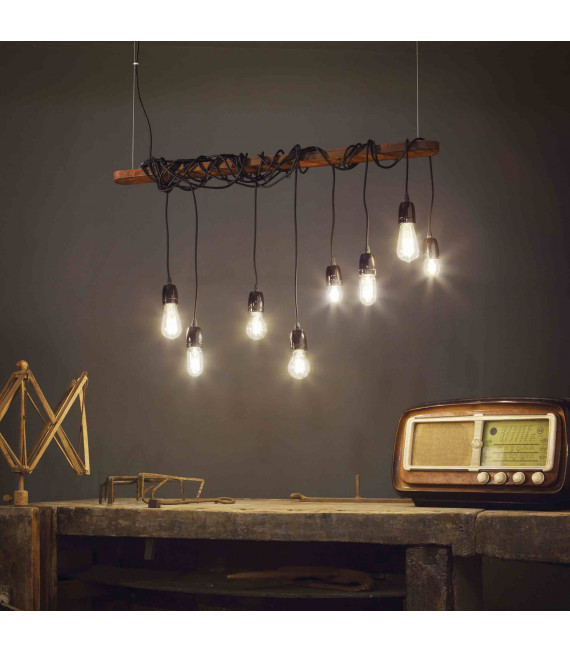 Corten ELECTRIC Pendelleuchte 8 Lampen