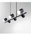 SHOTS black pendant light 6 bulbs