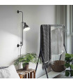 Applique murale Noire SHOWER 1 ampoule