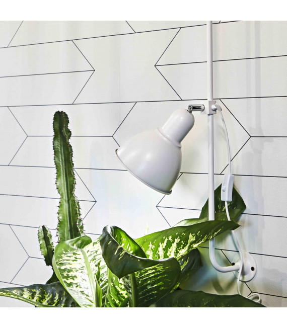 White wall lamp SHOWER 1 bulb