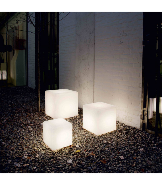 Lampada da terra bianca LUNA 1 lampadina Larghezza 29 Cm