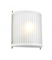 Applique murale Corona Nickel peint en satin blanc / poli 23