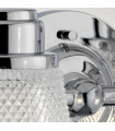 Applique murale Hudson Chrome poli
