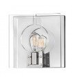 Applique murale Ludlow Nickel poli / acrylique clair