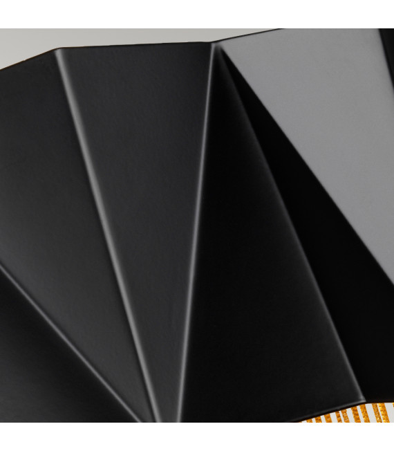 Applique murale Zuma Satin noir / or 27 Cm