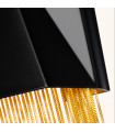 Applique murale Zuma Satin noir / or 27 Cm