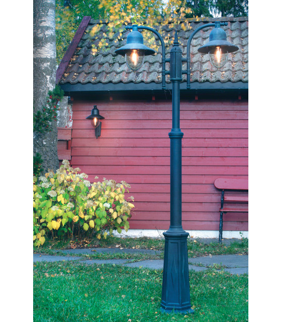 Applique murale de jardin Como Noir 44 Cm