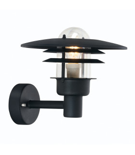 Applique murale de jardin Larvik Noir 27 Cm