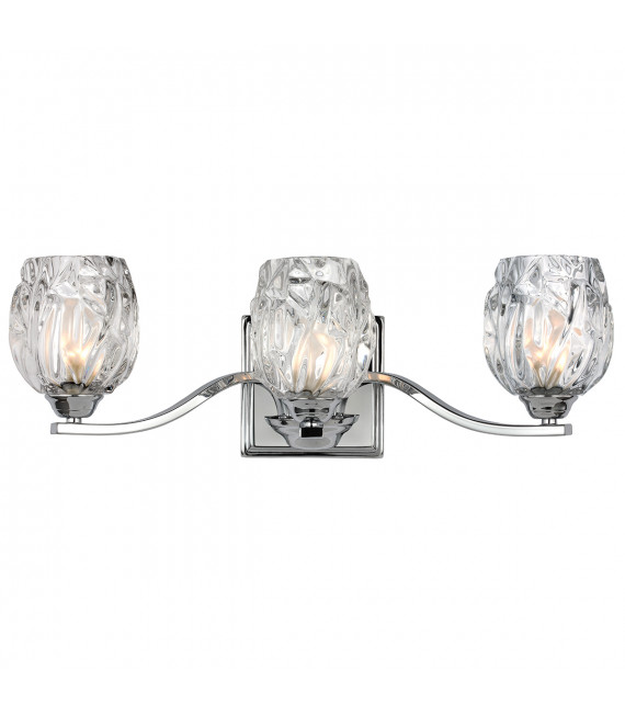 Applique murale salle de bains Kalli Chrome poli 16,1 Cm