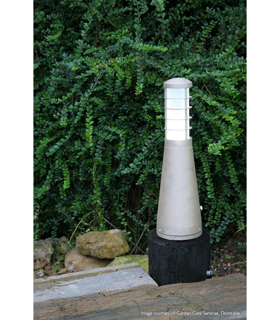Borne de jardin Beta Argent mat 37 Cm