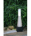 Borne de jardin Beta Argent mat 37 Cm