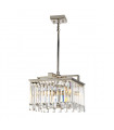 Chandelier Aries Nickel poli avec des cristaux de verre K5 27