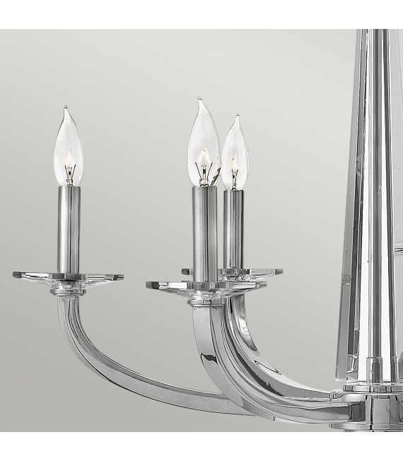 Chandelier Ascher Nickel poli 71,1 Cm