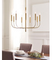 Chandelier Brianna Laiton bruni 64,5 Cm