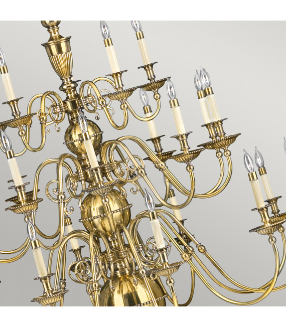 Chandelier Cambridge Laiton bruni 119,2 Cm