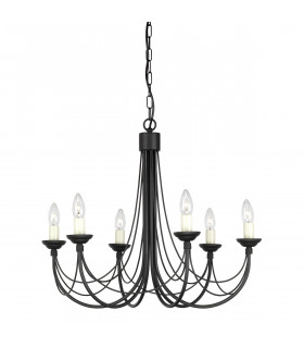Chandelier Carisbrooke Noir 58 Cm