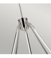 Chandelier Harper Nickel poli 77,5 Cm