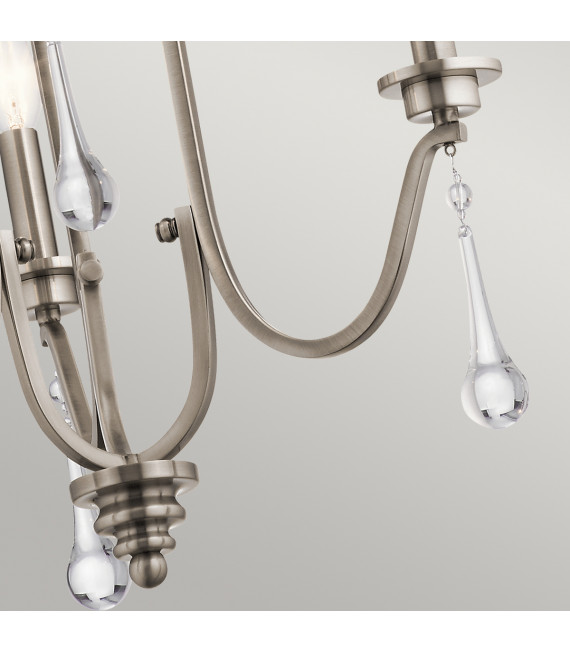 Chandelier Karlee Pare-mains classique 45,7 Cm