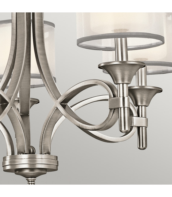 Chandelier Lacey Étain antique 65,6 Cm