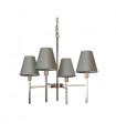 Chandelier Lucerne Nickel brossé 44