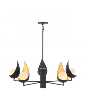 Chandelier Ren Or noir 91
