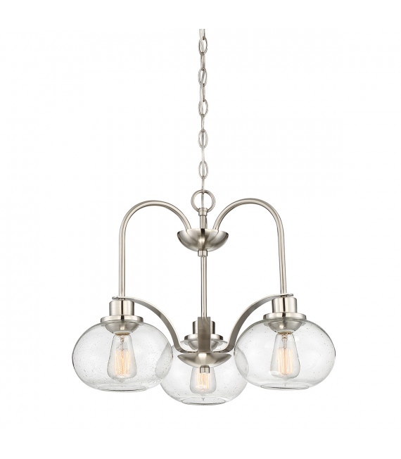 Chandelier Trilogy Nickel brossé 42
