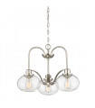 Chandelier Trilogy Nickel brossé 42