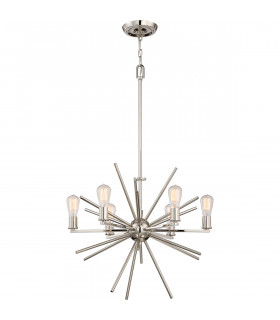Chandelier Uptown Carnegie Argent impérial 57
