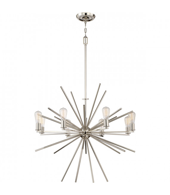 Chandelier Uptown Carnegie Argent impérial 76