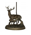 Lampe de table Amelia Bronze patine 40 Cm