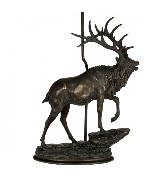 Lampe de table Angus Bronze patine 53 Cm