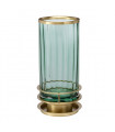 Lampe de table Arno Laiton de métaux de métaux - verrerie verte