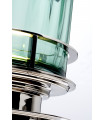 Lampe de table Arno Nickel poli de métaux - verrerie verte