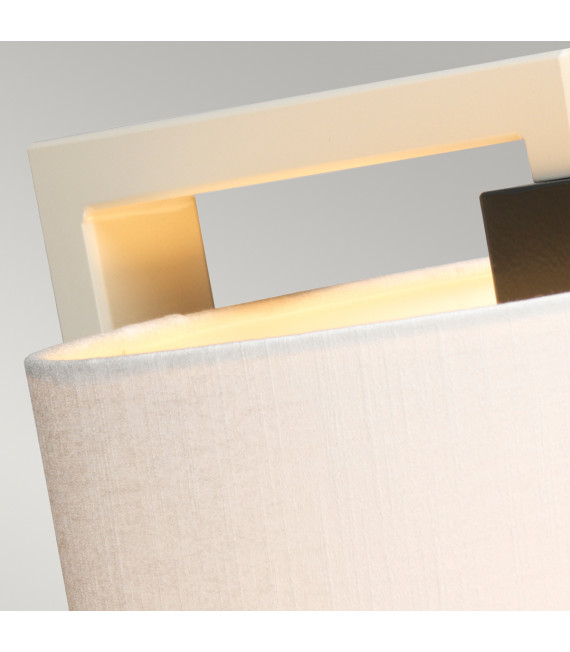 Lampe de table Axios Base en métal peint à la crème et gris foncé 66,6 Cm