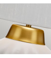 Lampe de table Bexley Laiton blanc / brossé 30 Cm