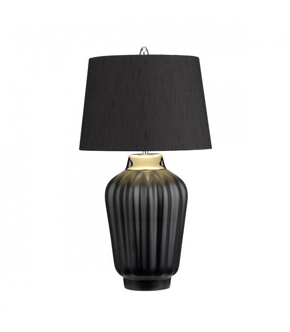 Lampe de table Bexley Nickel noir / poli 30 Cm