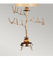 Lampe de table Kristal Feuille de mastic et or 91 Cm
