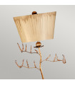 Lampe de table Kristal Feuille de mastic et or 91 Cm
