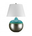Lampe de table Laguna Glaze turquoise et graphite 71 Cm