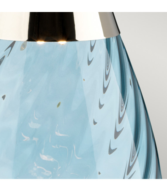 Lampe de table Lena Table bleu teintée bleu teintée 60,5 Cm