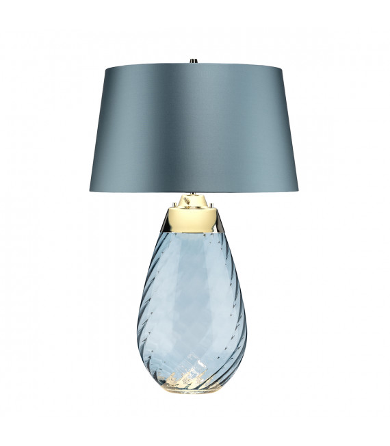 Lampe de table Lena Table bleu teintée bleu teintée 74 Cm