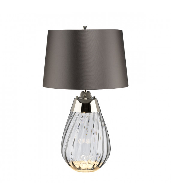 Lampe de table Lena Verre non teinté fumée / ombre d'ardoise 60