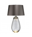 Lampe de table Lena Verre non teinté fumée / ombre d'ardoise 74 Cm