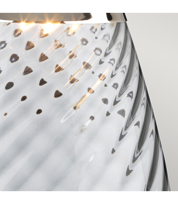 Lampe de table Lena Verre non teinté fumée / ombre d'ardoise 74 Cm