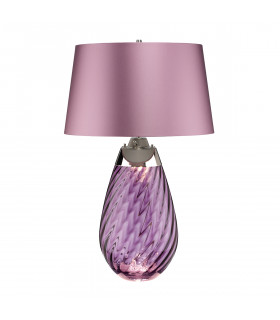 Lampe de table Lena Verre teinté de prune / nuance de bruyère 74 Cm