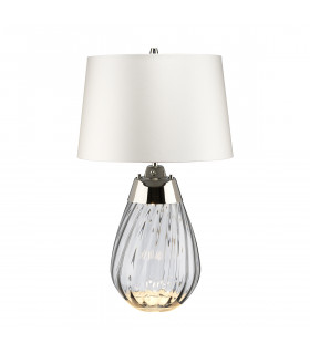 Lampe de table Lena Verre teinté fumée / ombre blanc cassé 60