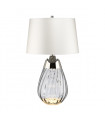 Lampe de table Lena Verre teinté fumée / ombre blanc cassé 60