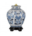 Lampe de table Linyi Bleu et blanc 28